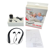 Wireless Neckband Hearing Amplifier with Bluetooth Streaming, Rechargeable (EZ-Hear)