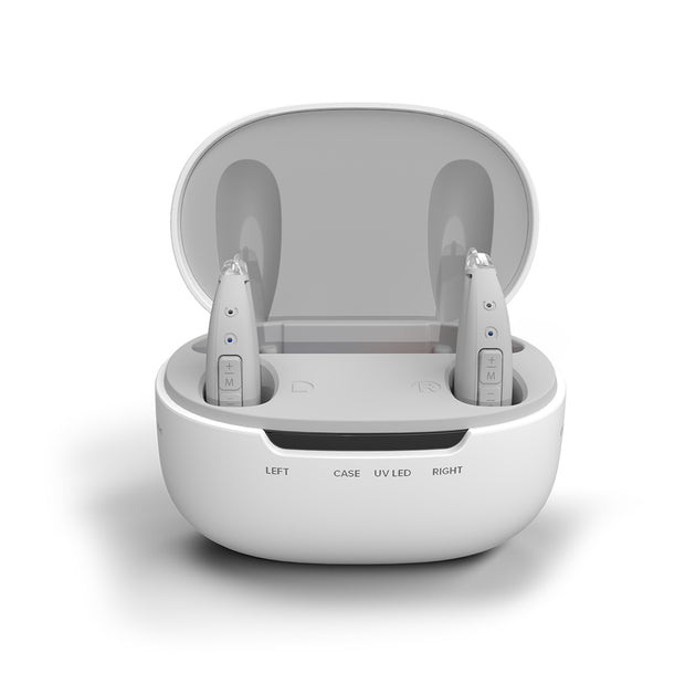 STREAM RIC Rechargeable OTC Hearing Aid Kit with Bluetooth Streaming & App Personalization